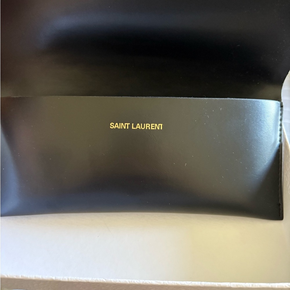Saint Laurent Women's White Cat-Eye Sunglasses with case - Picture 6 of 7